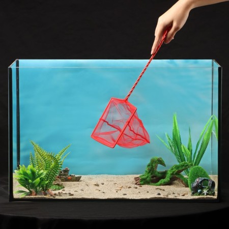 Aquarium net 15 cm, red