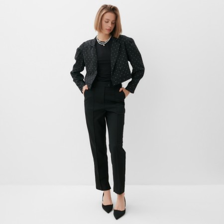 Women's jacket Minaku: Green Trend Black Color, Rr. 42-1