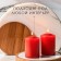 Candle cylinder aromatic "flowering garden", set 2 pcs, 5.6x8 cm