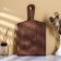 Defense board for serving with ADELICA handle, 34 × 19.5 × 2 cm, dark grab