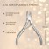Manicure nippers, 9.5 cm, blade length - 7 mm, on blist, silver color