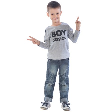 Svitshot Children's Boy Session, height 104 cm, color gray-melange-3