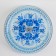 Glass fruit 2-tier round share "blue", d = 25/20 cm, blue color