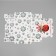 Gift box "Snowflakes", 20 x 18 x 5 cm, without tape, new year