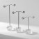 Acryl coastal stand, set of 3 pcs., H = 8, 10, 12 cm, the color is transparent