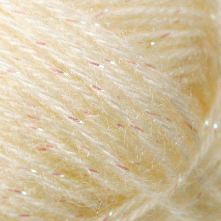 Yarn "Angora Gold Simli" 75% acrylic, 20% wool, 5% metallic 500m/100g (62 cream)-2
