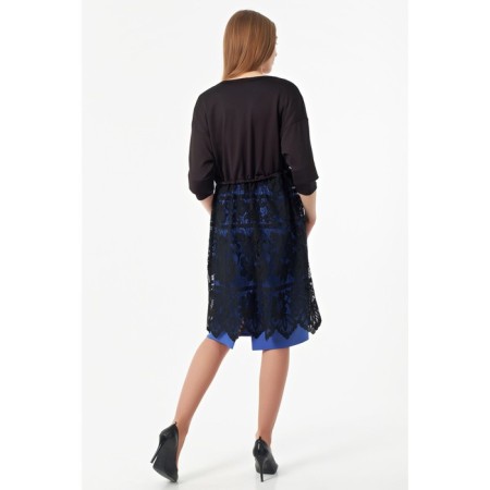 Cardigan female, size 42, black color-6