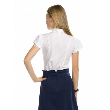 Blouse for girls, height 158 ​​cm, white color-3
