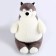 Soft toy "Husky", 50 cm, gray-white color