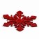 Decor "Snowflakes" on an adhesive basis, set of 6 pcs., Red color