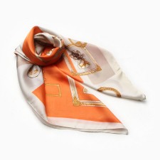 Women's scarf minku 70*70 cm, orange