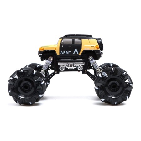 Radio -controlled “Army” jeep, 4WD, drift, works on the battery, sand color-1