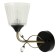 Bra "Charlene" E27 40W Black Latun 23x13x18 cm