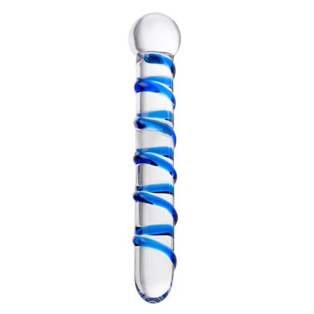 Sexus Glass bilateral phallimitator, glass, transparent, 19 cm-1