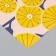 Scrapbooking paper "Yellow flowers" density 180 grams set 10 pcs 15.5x17 cm