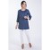 Female blouse, size 42, blue color