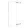 Sleep mirror in a wardrobe on rails, 90 x 35cm, white
