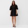 Women's dress with a neckline on the back MIST, p. S, black