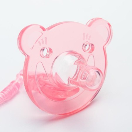 The dummy is whole -diligent, with the holder, in the container, from 0 months, the color is pink-5