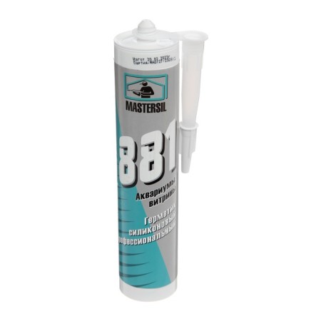 Sealant Mastersil 881, silicone, for aquariums, colorless, 310 ml
