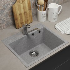 Kitchen is a kitchen from the stone Uperwood Econ UPD-408, 003, rectangular, color 003 Gray matte