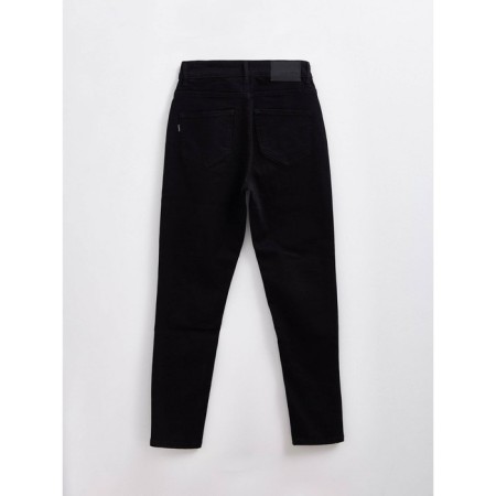 Women's jeans with a high landing CONTE ELEGANT MOM SLIM, Size S, DEEP BLACK color-5