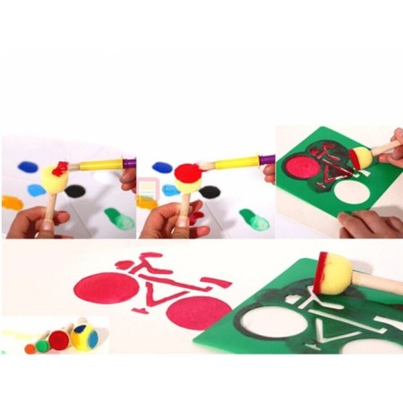 Set of brushes - sponge, 4 pieces-2