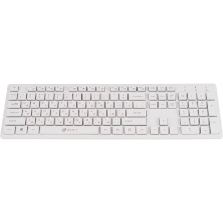 Keyboard + Mouse Rick 240m Claw: White Mouse: White USB Wireless Slim Multimedia (1091258 10046-2