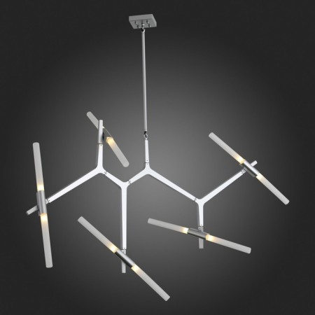 Ceiling Ceiling ST LUCE. SL947.102.10. Laconicita. 10x5 watts, G9, 4000k, 160x40x95 cm, silver color-4