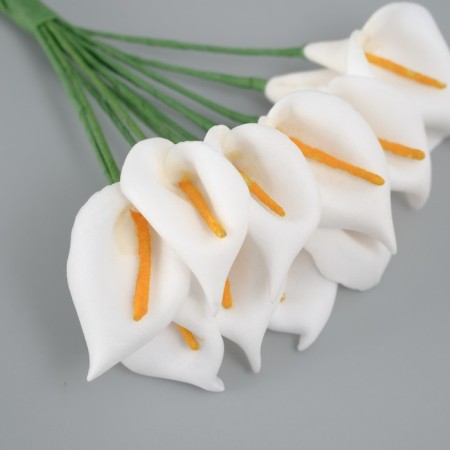 Decorative flower for the creativity "Calla" White-2