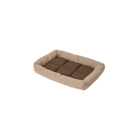 Lynchik "trampoline" rectangular with a roller, 69 x 49 x 8 cm, horn/syntepuh, beige-gray