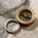 Compass "Compass and Lupa" Brass 7x7x2.5 cm