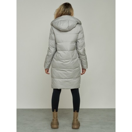 Coat insulated winter female, size 52, color gray-4