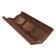 PPK parapet for a fence span, 50 × 28.5 × 2.5 cm, brown, “flexible tile”