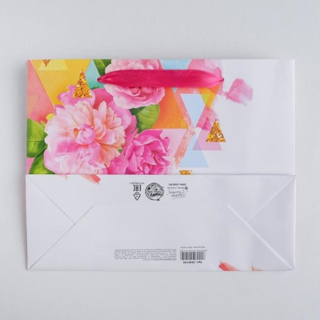 Package Gift Laminated Horizontal, Packaging, “Happiness!”, 22 x 17.5 x 8 cm-3
