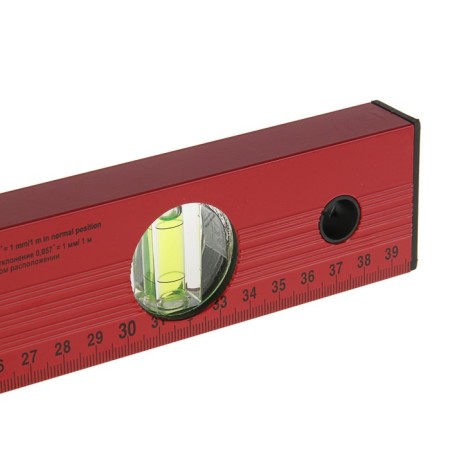 Matrix level, 40 cm, aluminum, 3 eyes, red, ruler-3