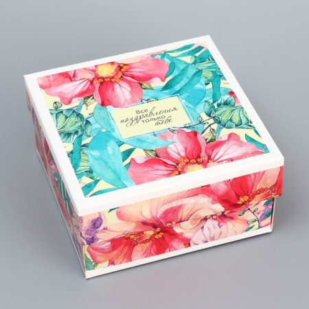 The box is folding, the lid is, "compliment", 10 x 10 x 5 cm without a window-1
