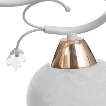 Chase "Olivia" 2x60W E27 gold, white 33x43x28cm-6