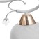 Chase "Olivia" 2x60W E27 gold, white 33x43x28cm