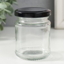 Bank for candles glass with a “transparency” lid 150 ml 6x6x8 cm