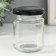 Bank for candles glass with a “transparency” lid 150 ml 6x6x8 cm