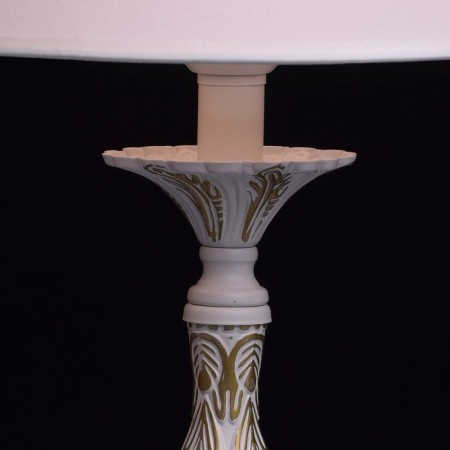Table lamp "Candle", 1x40W E27, white 28x28x50 cm-5