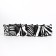 Women's wallet with lightning, black/white color