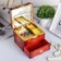 Casket Plastic Mechanical Mechanical "chest of drawers" Brown 11x13.3x11.5 cm