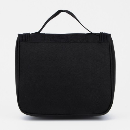 Cosmeticis-mester with a lightning, with a hook, an outer pocket, black color-1