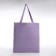 Hooper bag without fastening, from textiles, lilac color/white color