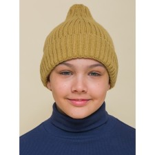 Children's hat, size 51-52, beige color