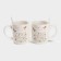 A set of ceramic mugs with spoons "Spring", 2 items: 200 ml, Mix drawing