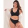 Panties Thong Women's String, size 52-54, black color