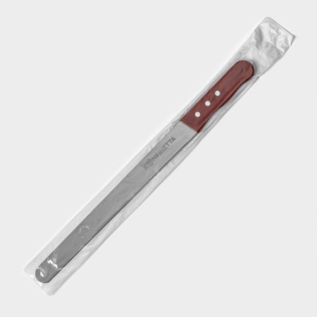 Knife for the biscuit even edge konfinetta, the length of the blade 30 cm, wooden handle-4